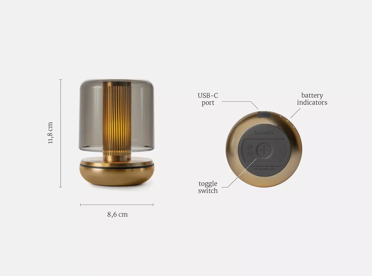 Humble Firefly Table Lamp | Smoked Gold