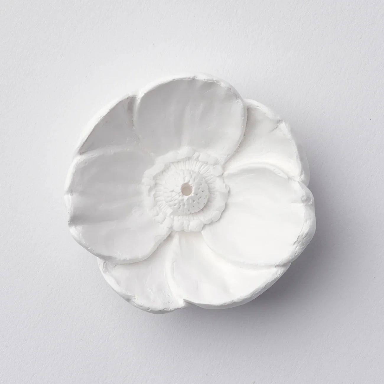 Plaster Incense Holder | Anemone Flower