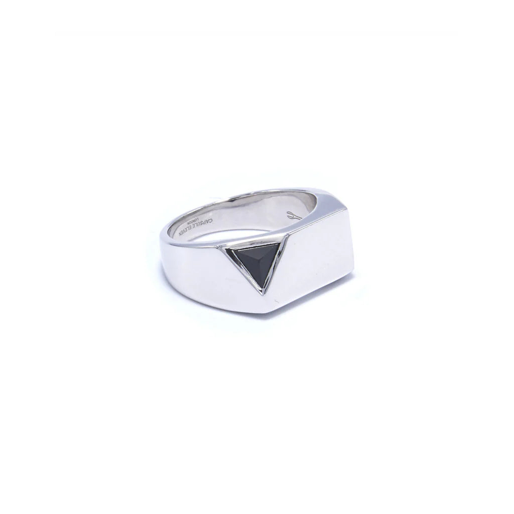CAPSULE ELEVEN | 'Jewel Beneath' Signet Ring - Silver & Black Onyx
