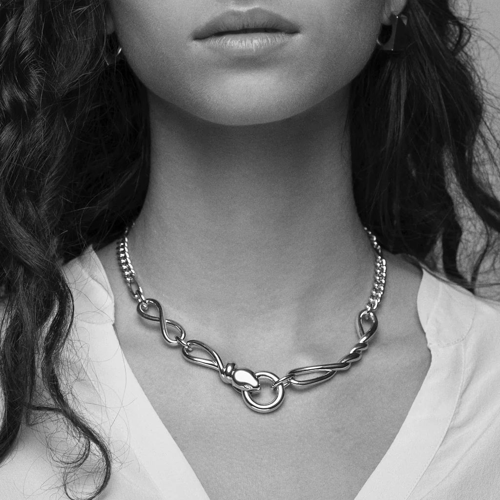 Symbols Serpent Necklace | Silver