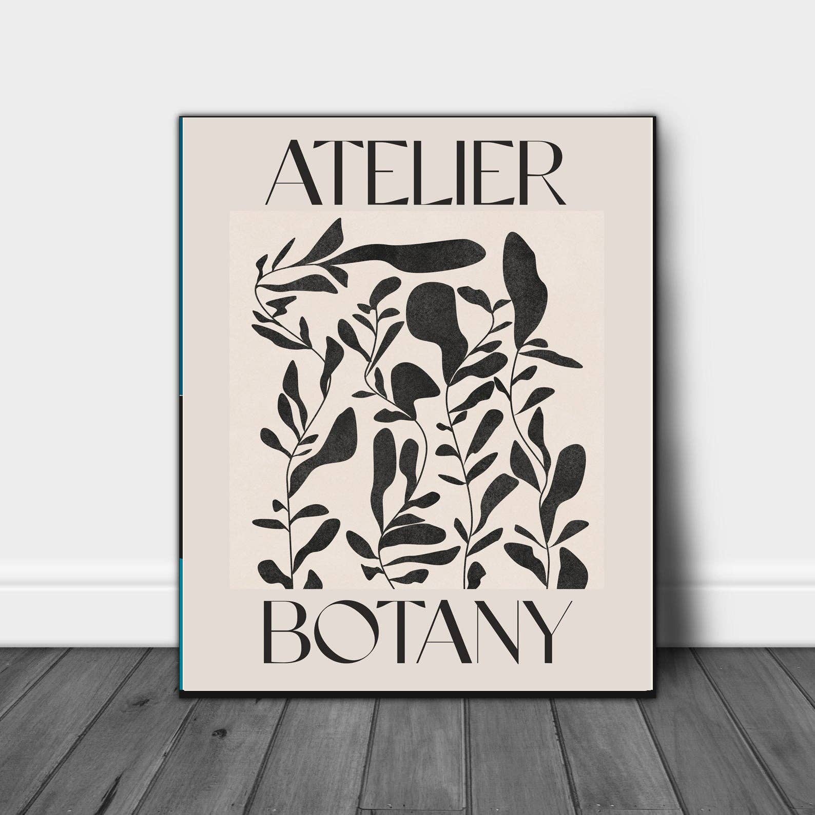 Atelier Botany Black Flower A3 Print