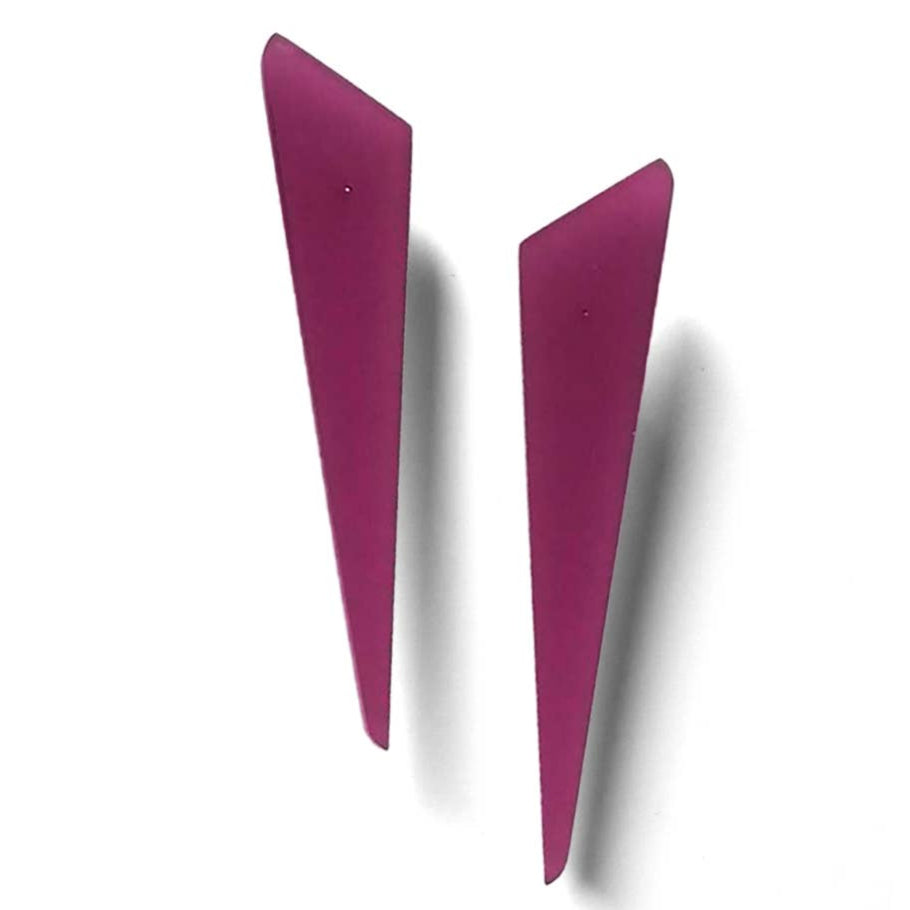 BERMUDE  INFINITE Line Acrylic Earrings | Amethyst Orchid