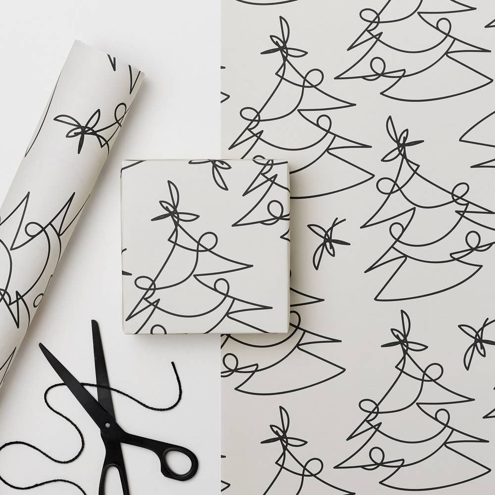 TREE LINES CHRISTMAS Gift Wrap