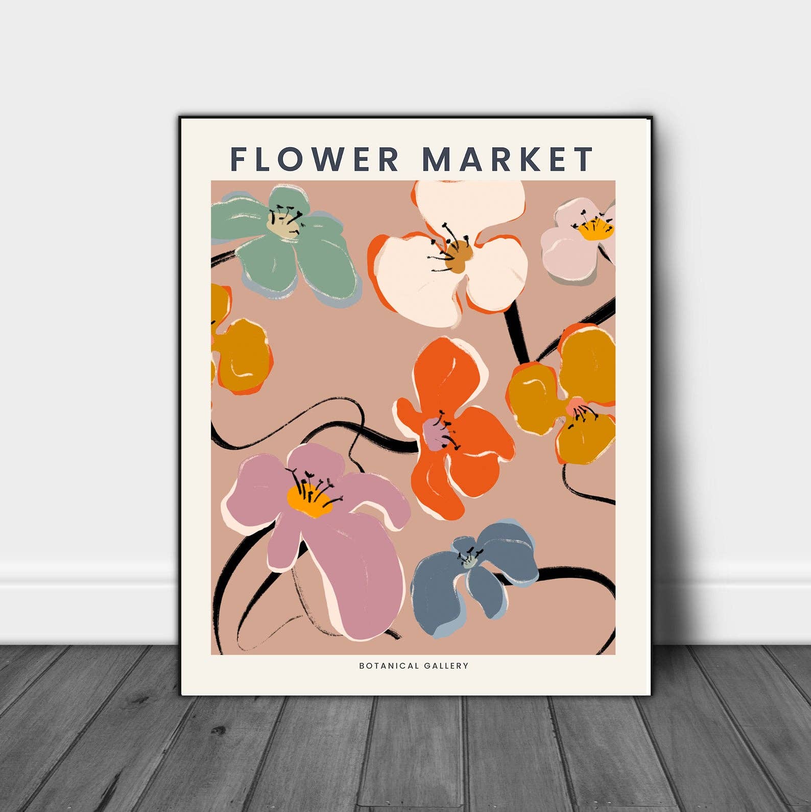 Flower Market A3 Print