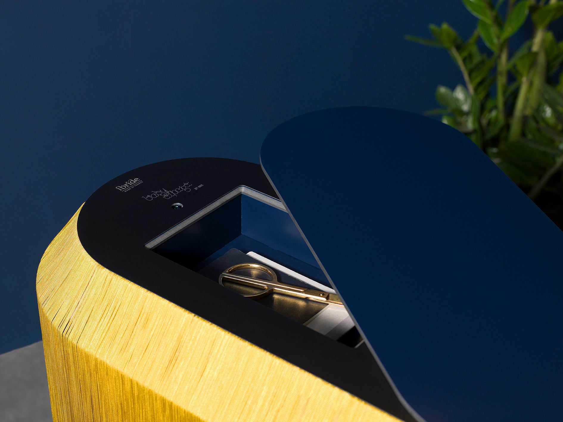 IBRIDE BABY ALPAGA Bedside Cabinet | Chic Gold