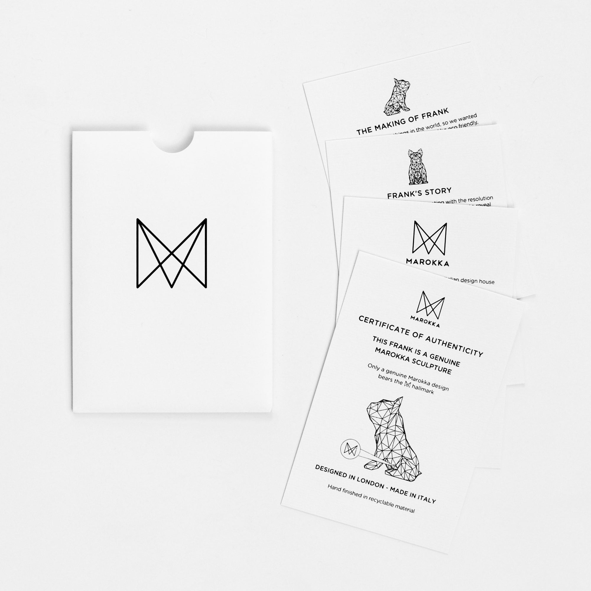 MAROKKA Frank French Bulldog Sculpture, Red