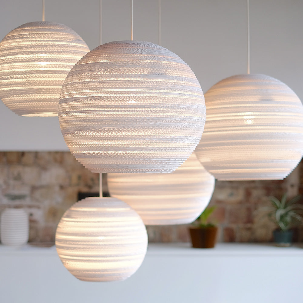 GRAYPANTS | Scraplights Moon Pendant Light White