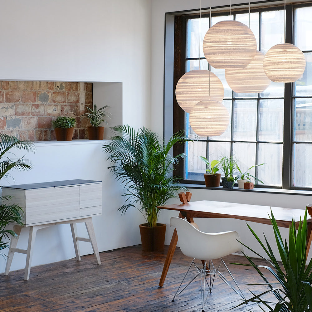 GRAYPANTS | Scraplights Moon Pendant Light White
