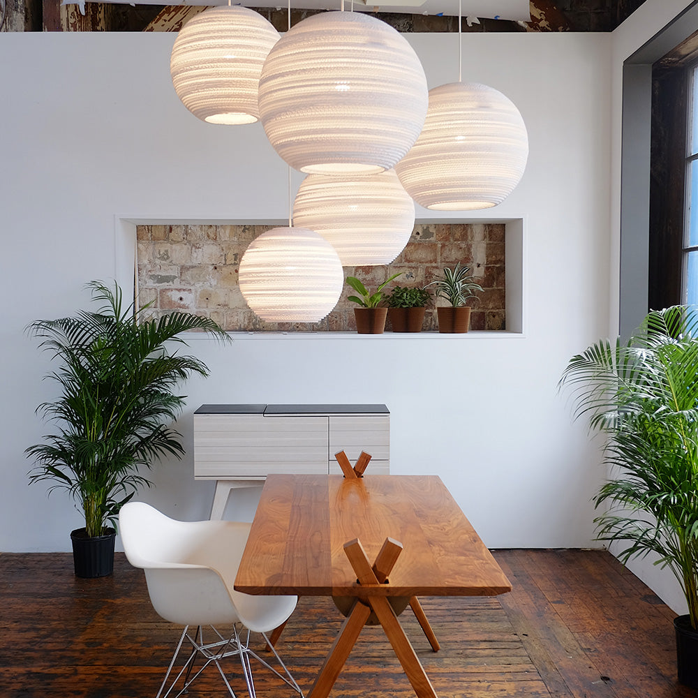 GRAYPANTS | Scraplights Moon Pendant Light White