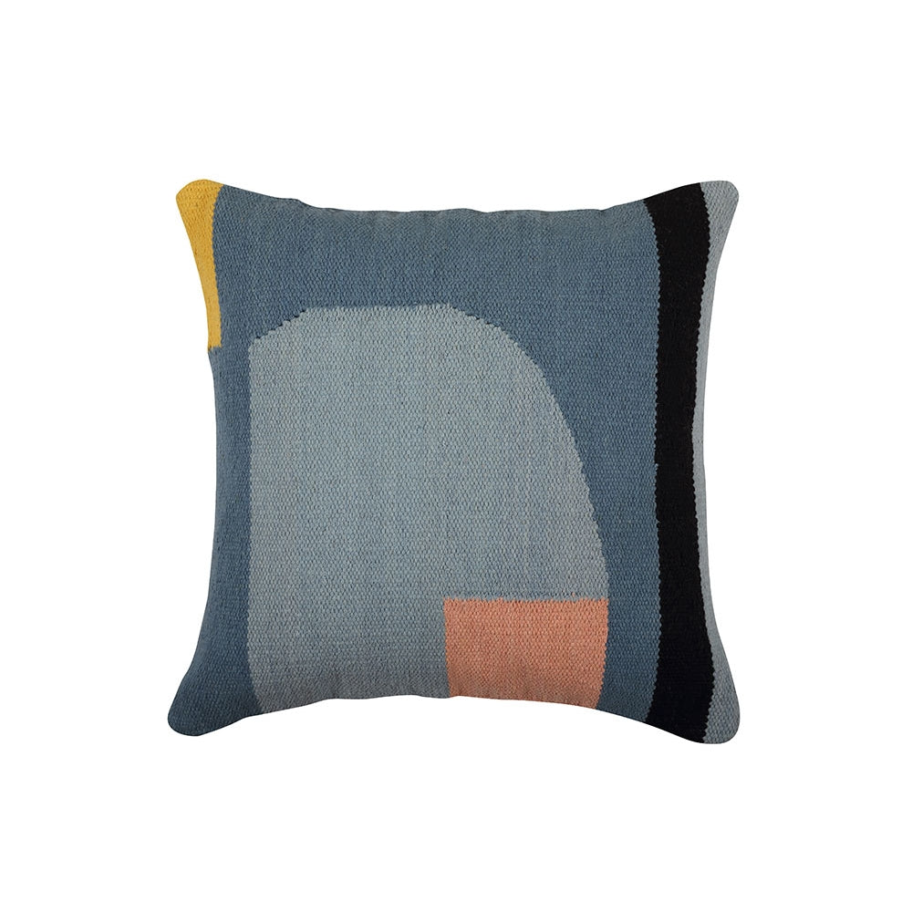 Geo Shapes Handcrafted Cushion | Multi