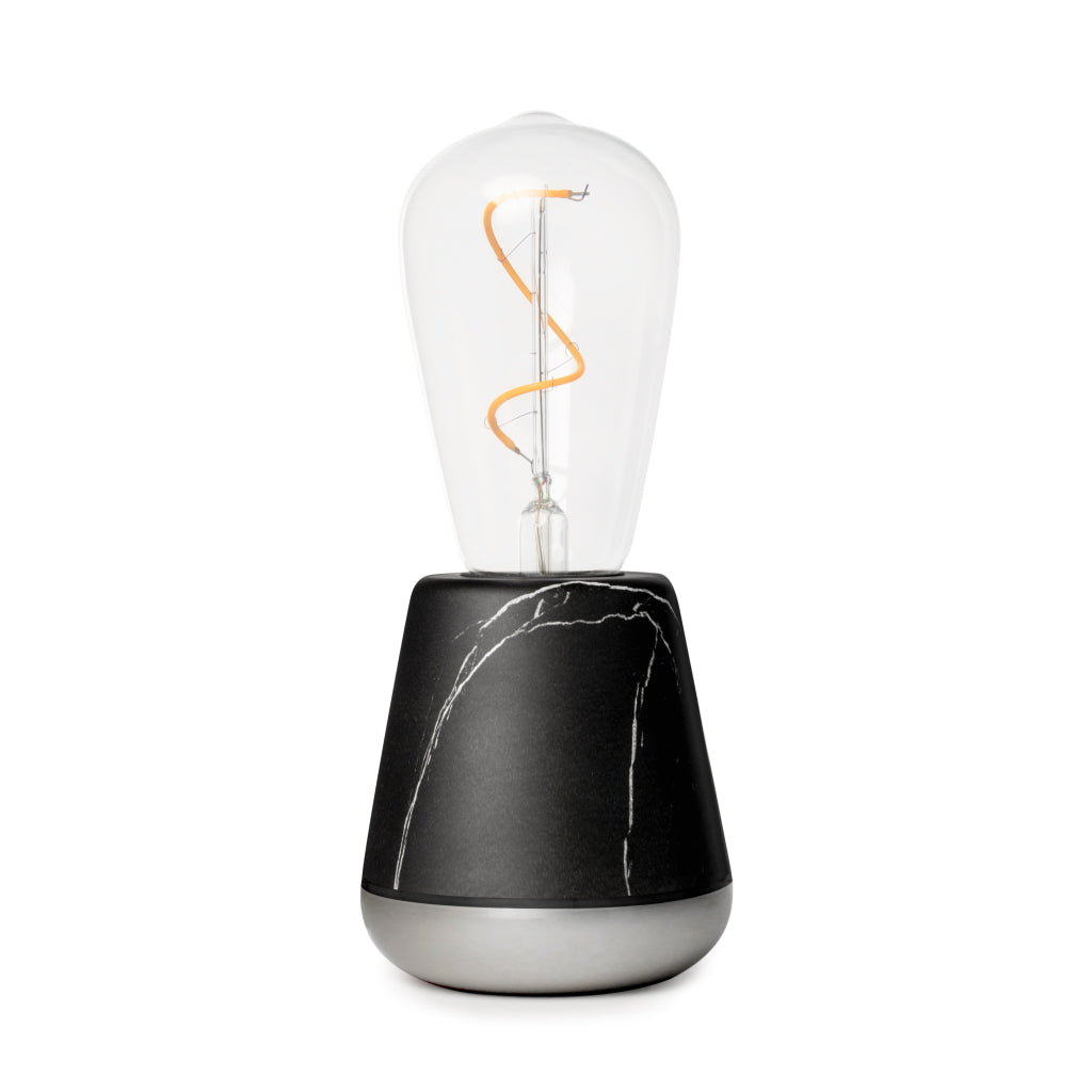 Humble ONE Cordless Table Lamp | Black Marble Satin Brass