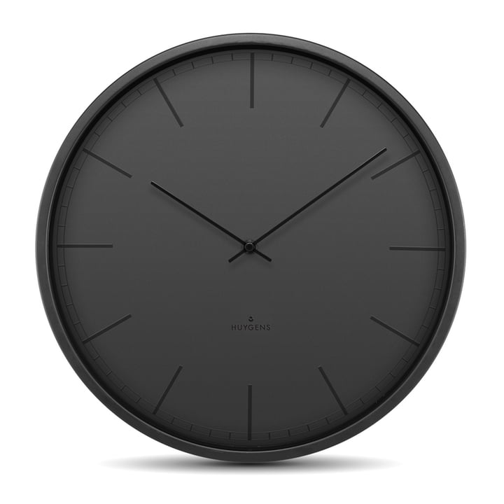 HUYGENS Tone Series Wall Clock | Black 45cm