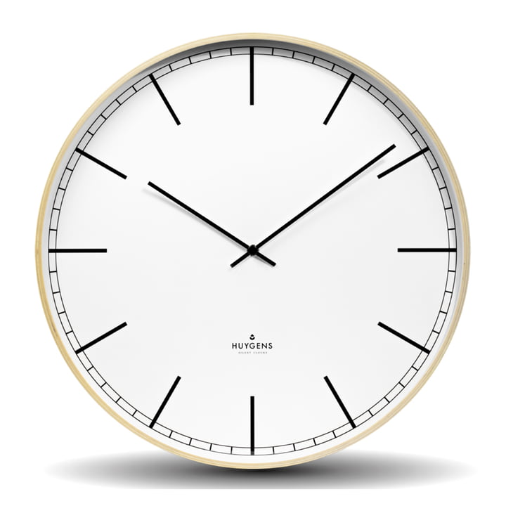 HUYGENS | Wood Index Wall Clock 45cm