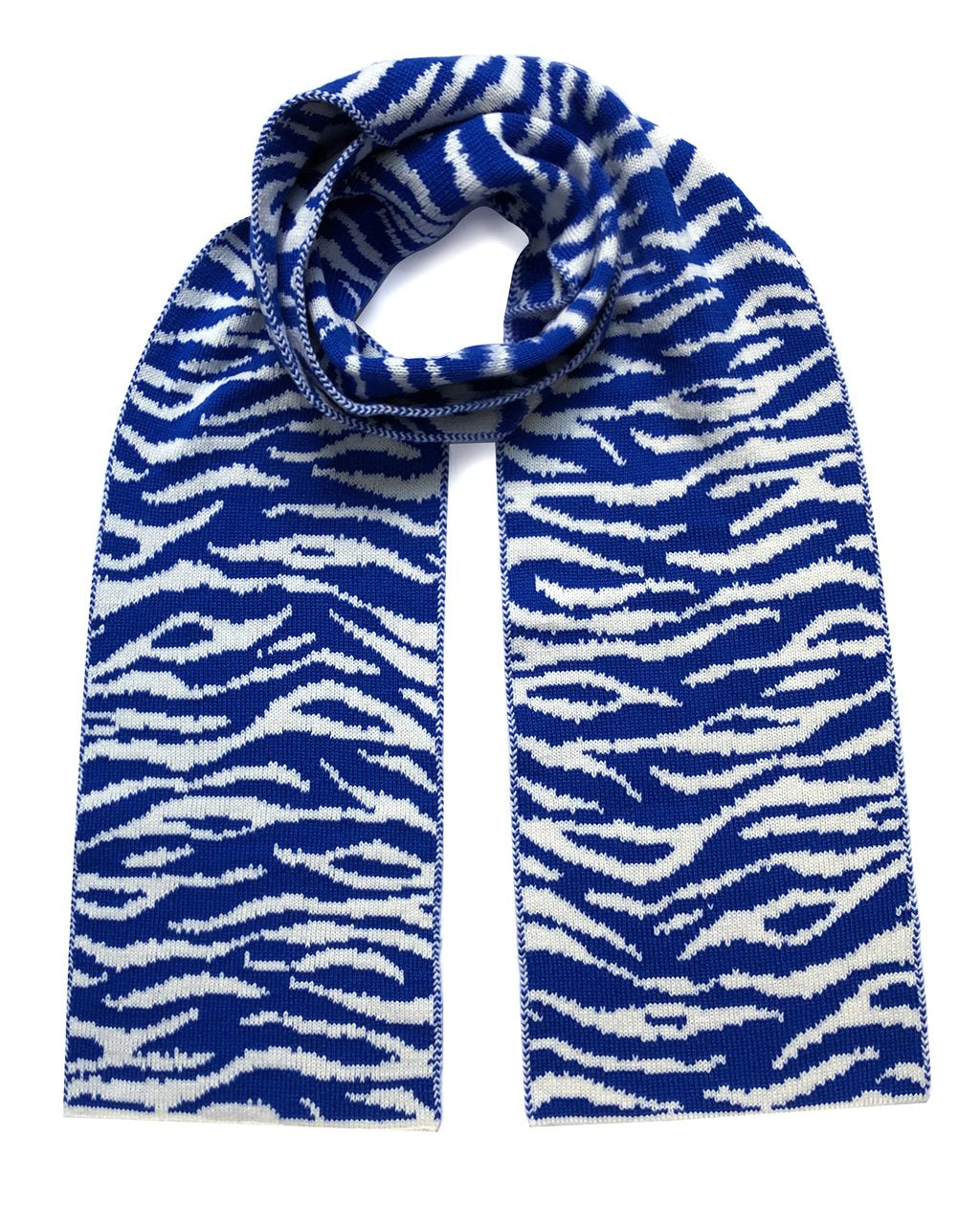 INGMARSON | Tiger Blue Wool & Cashmere Scarf