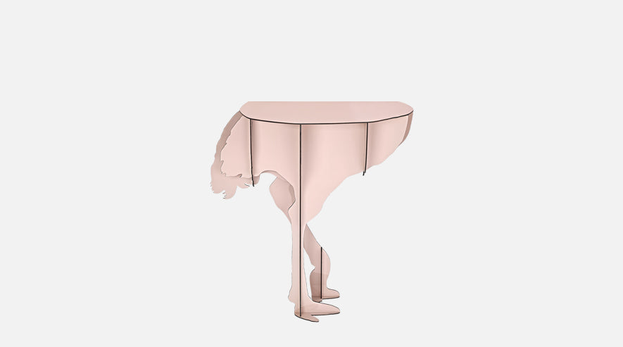 IBRIDE | DIVA Ostrich Console Table