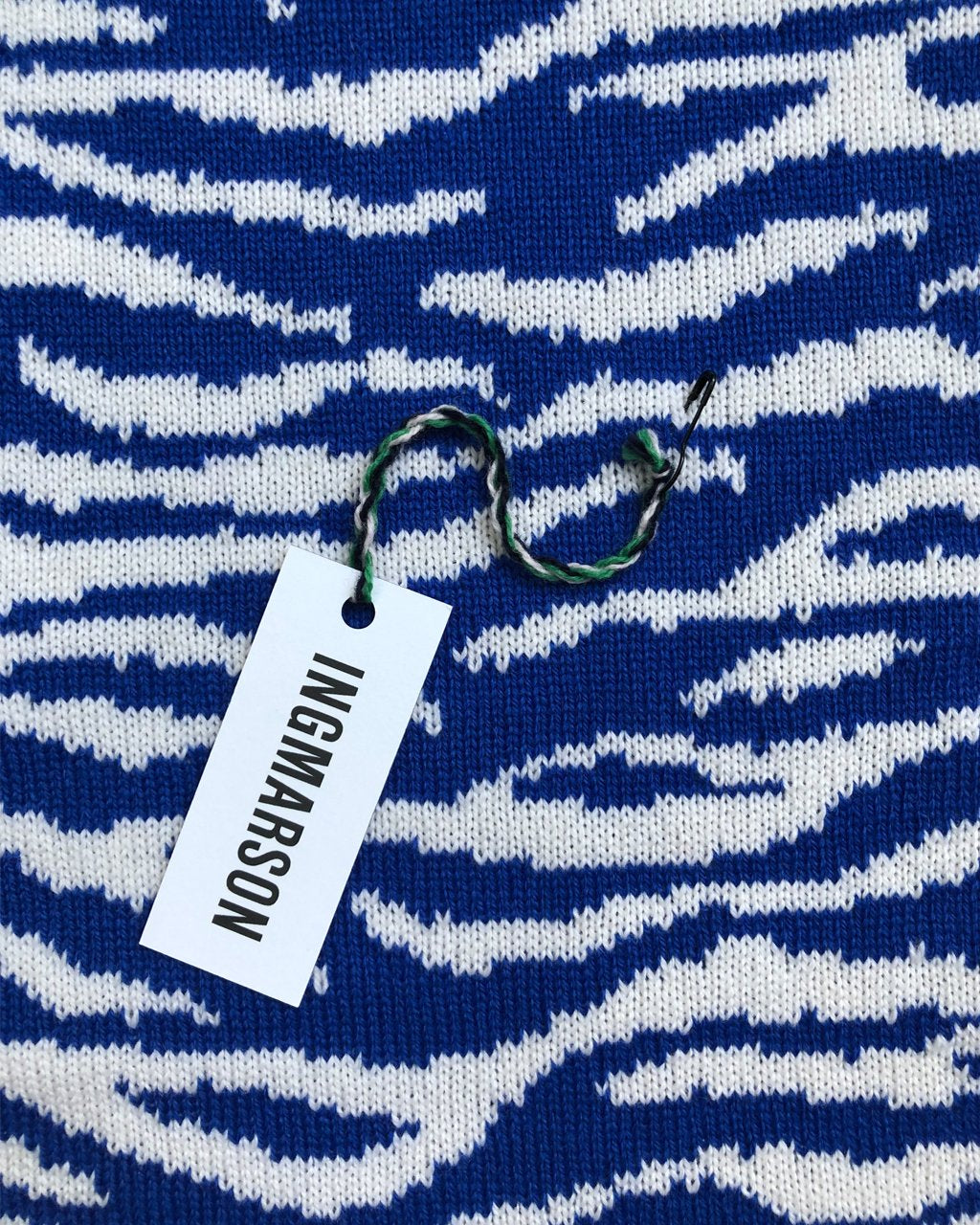 INGMARSON | Tiger Blue Wool & Cashmere Scarf