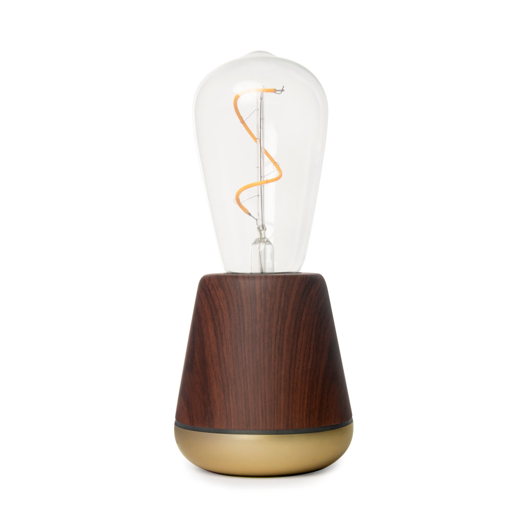 Humble ONE Cordless Table Lamp | Walnut Satin Brass