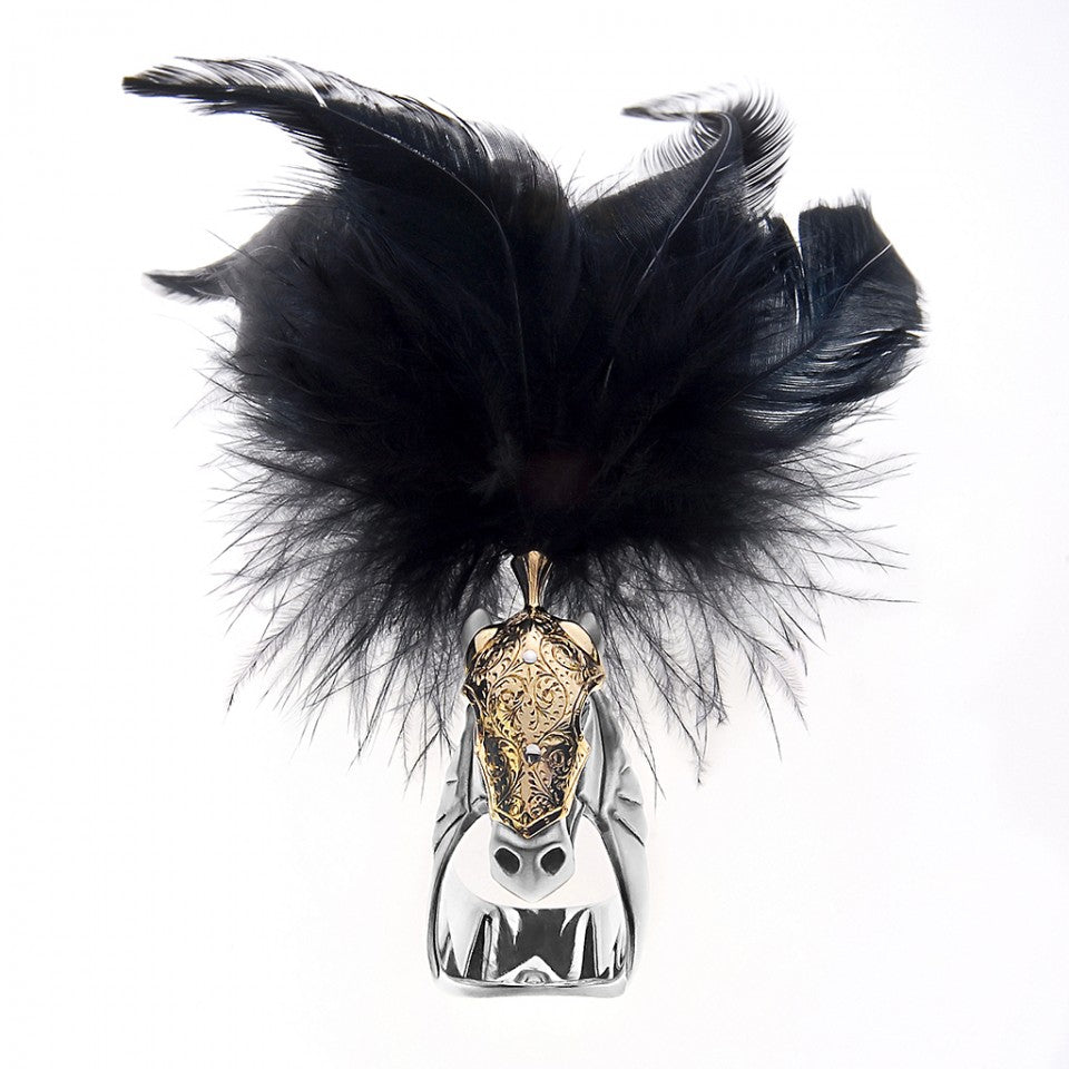 Goldsmith :IN-RESIDENCE | Armoured Horse & Feathers Ring