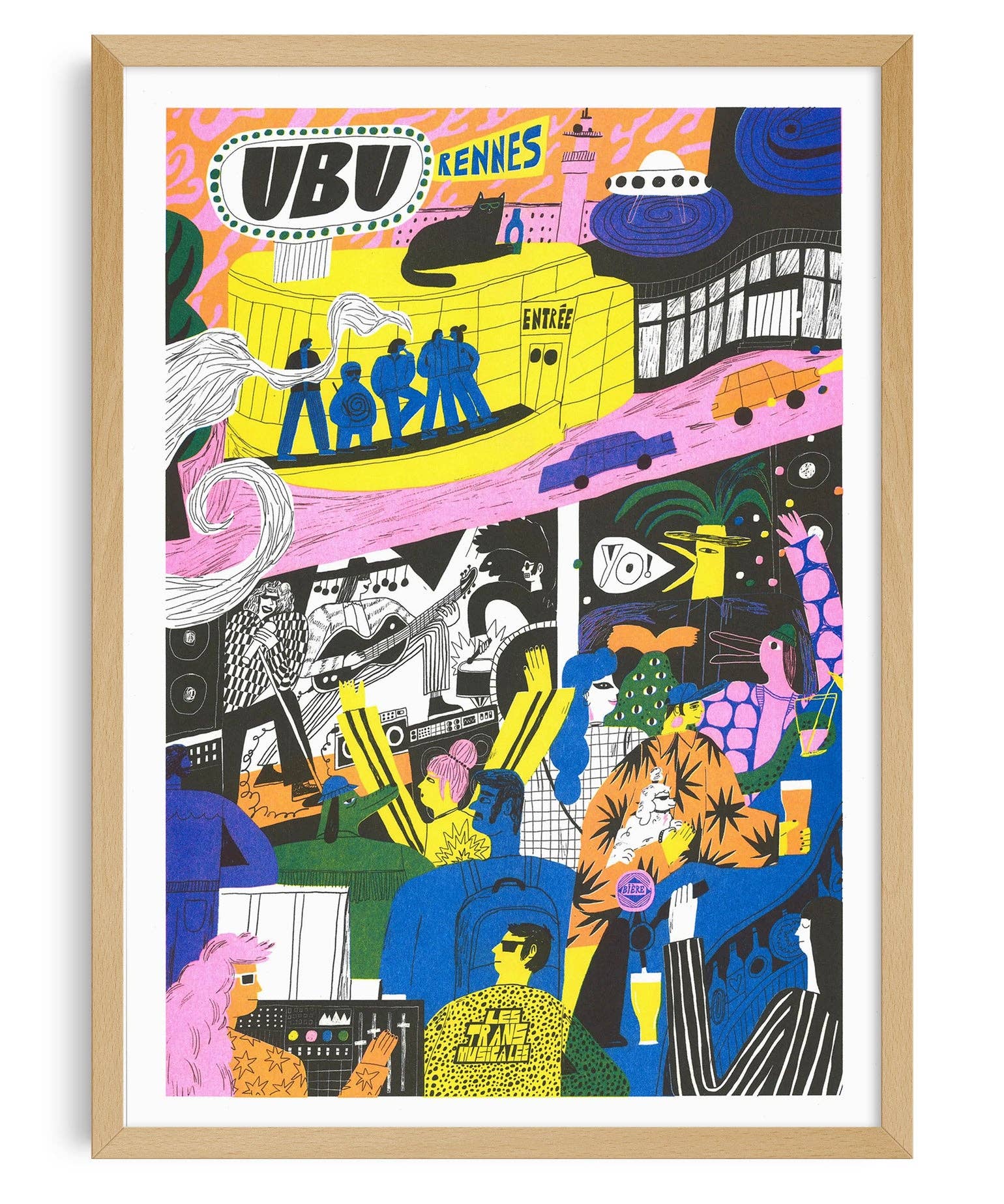 In the Teeth UBU by Guillaume Denaud | A3 Print