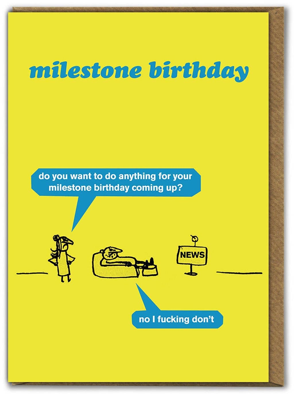 'Milestone' Greeting Card By Modern Toss