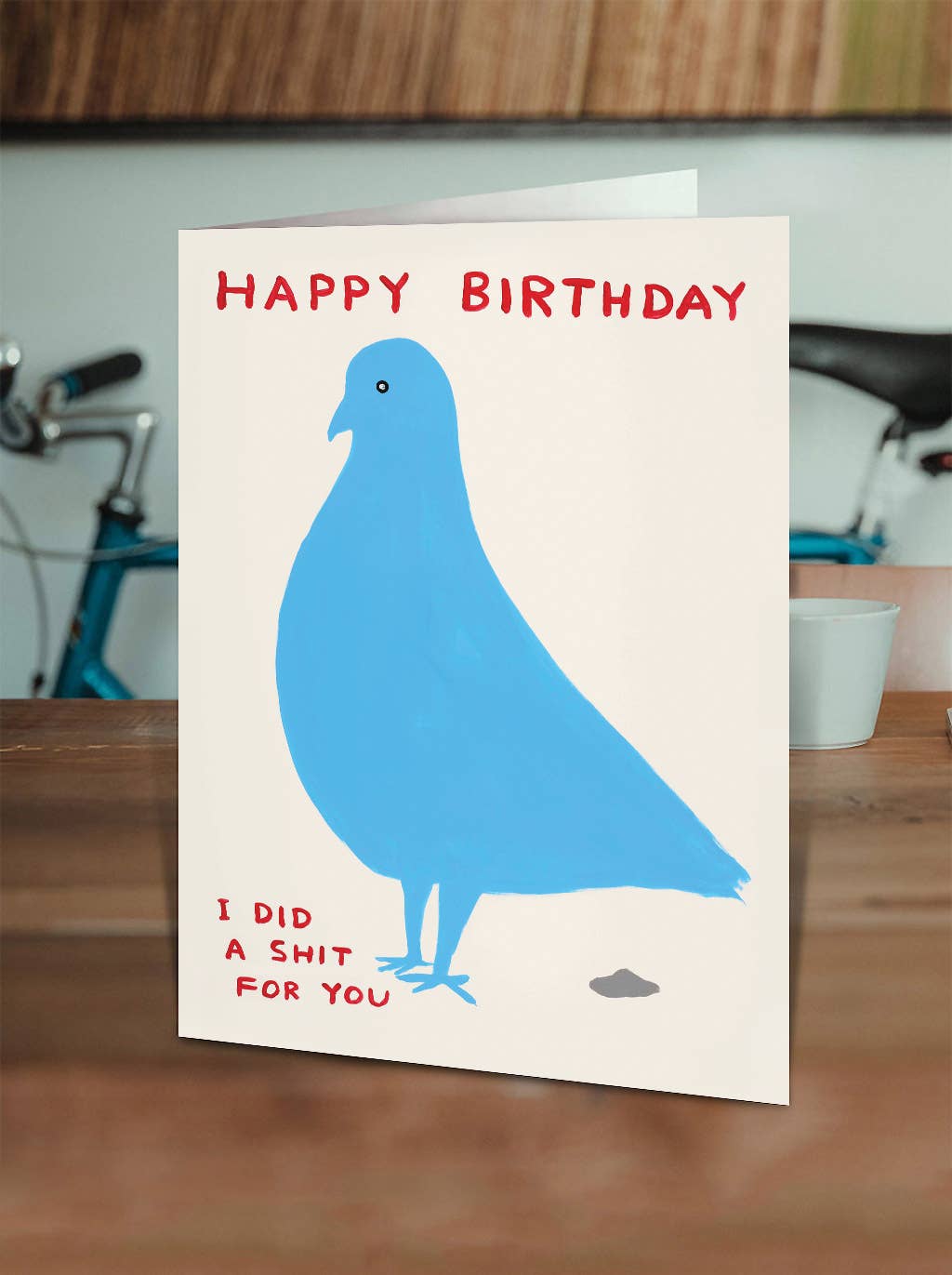 DAVID SHRIGLEY | 'Pigeon Shit' Greeting Card