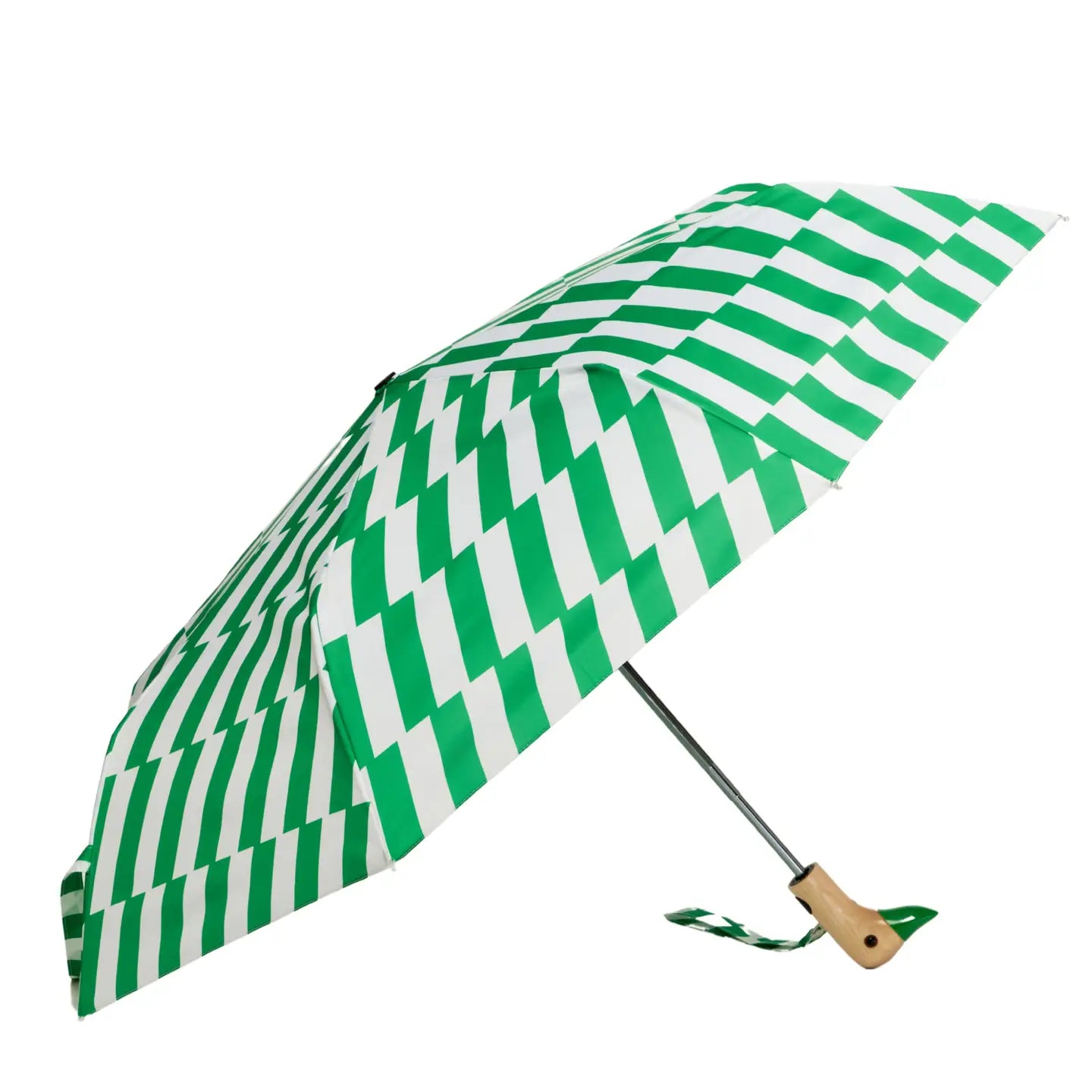 Kelly Bars Candy Green | Compact Eco-Friendly Umbrella