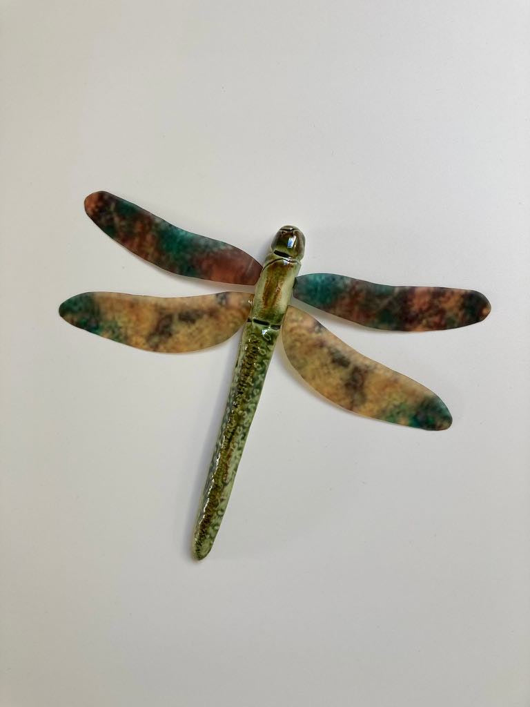 Ceramic Dragonfly | Copper