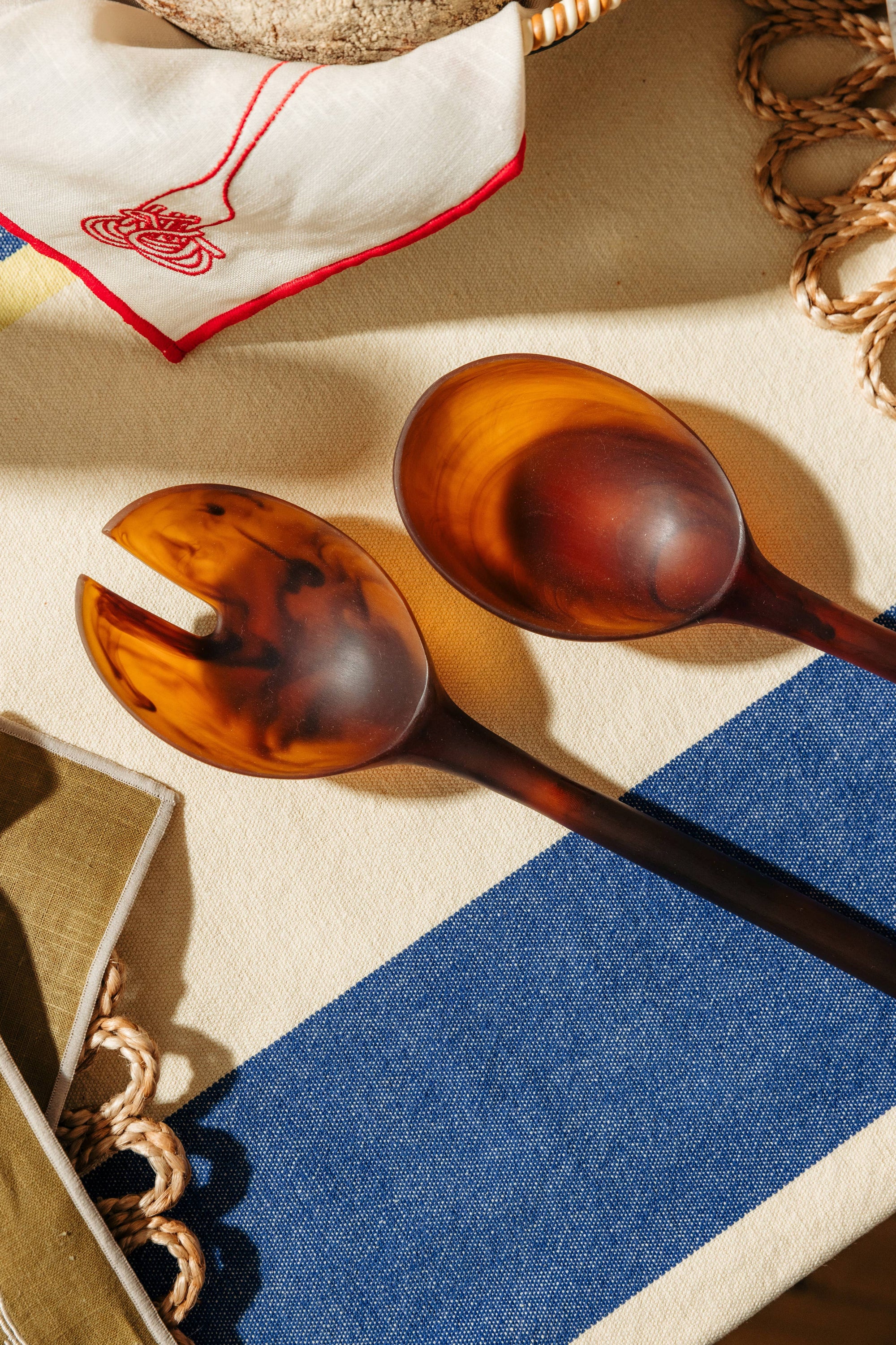 Salad Servers | Amber