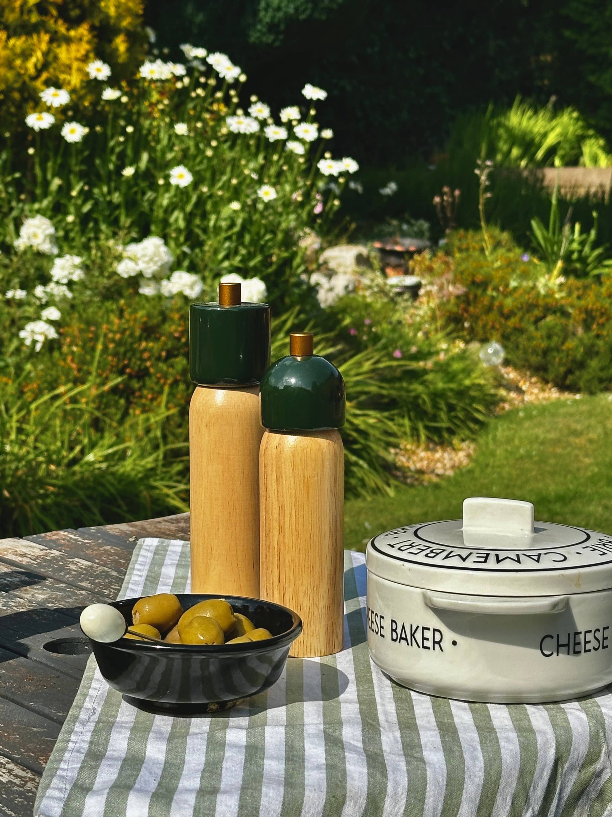 Salt & Pepper Grinder | Green & Gold Small