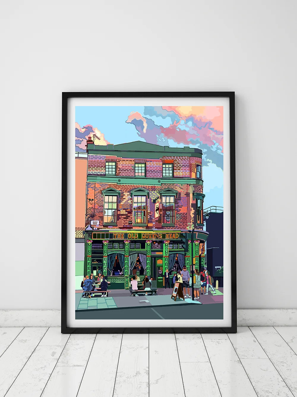 'The Old Queens Head' A3 Print by Tomartacus