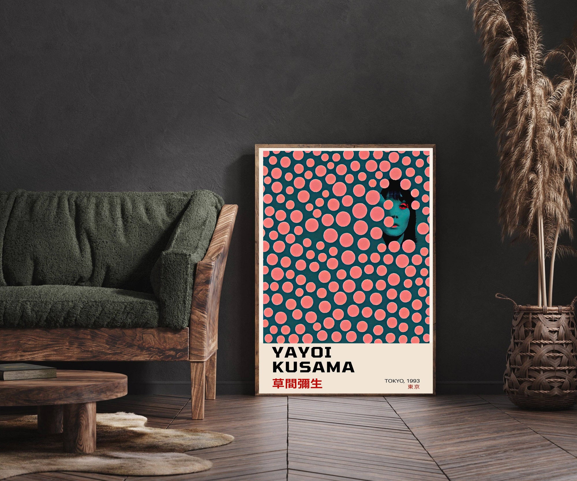 Yayoi Kusama Japanese 1993 Pink A3 Art Print