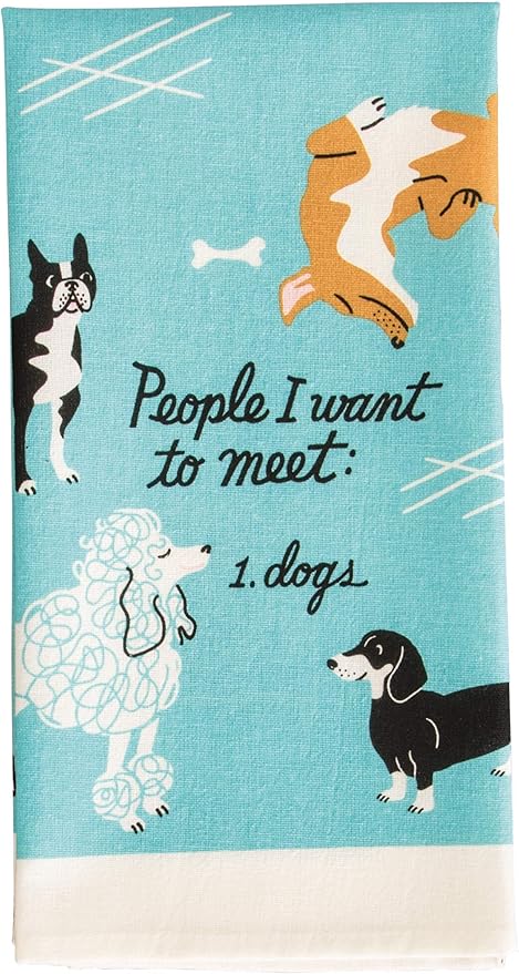 People I Want To Meet: Dogs Dish Towel