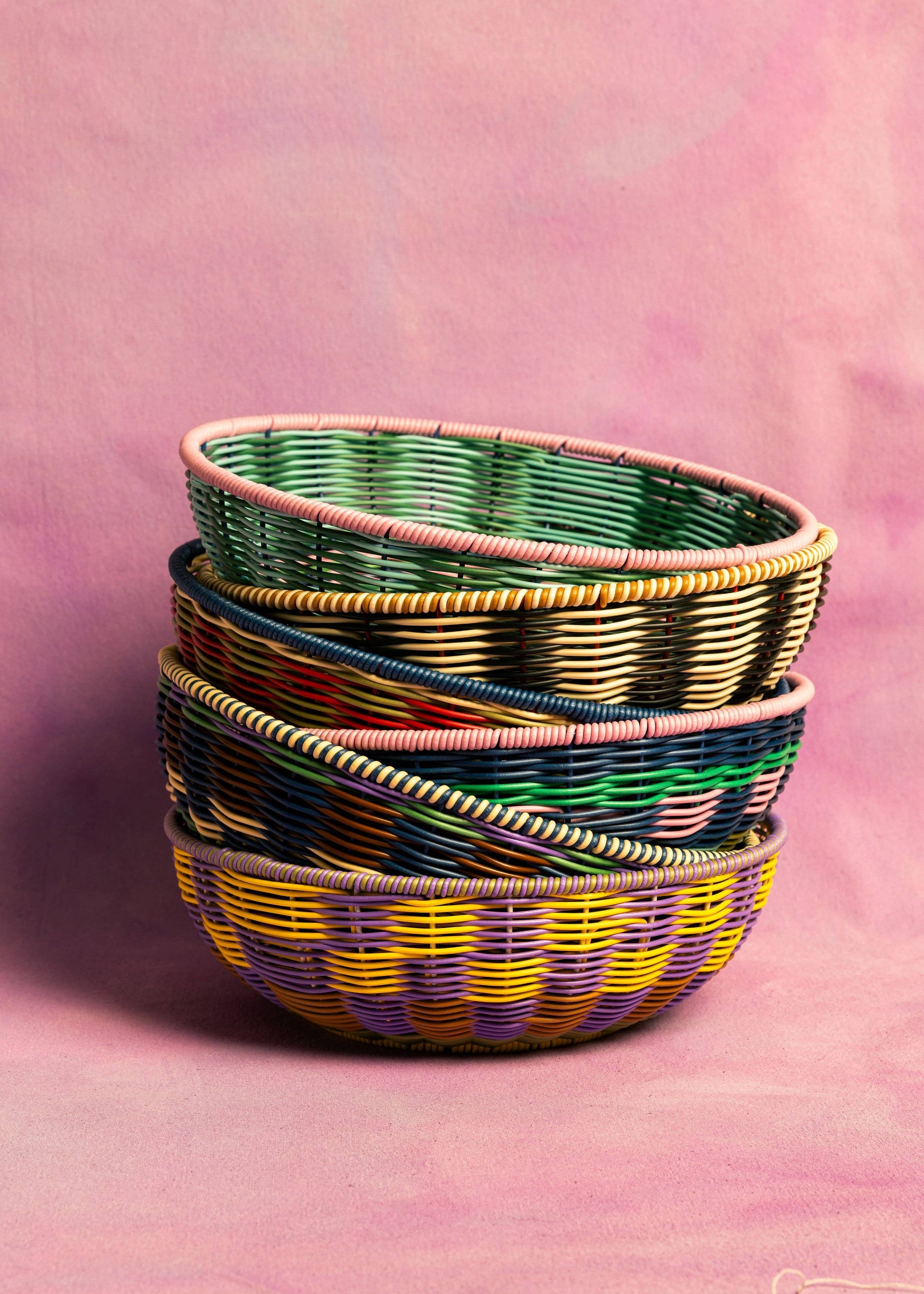 Woven Bowl | Brown & Green