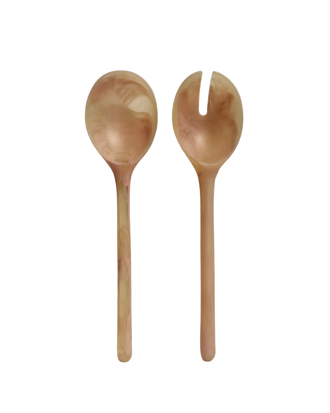 Salad Servers | Coral