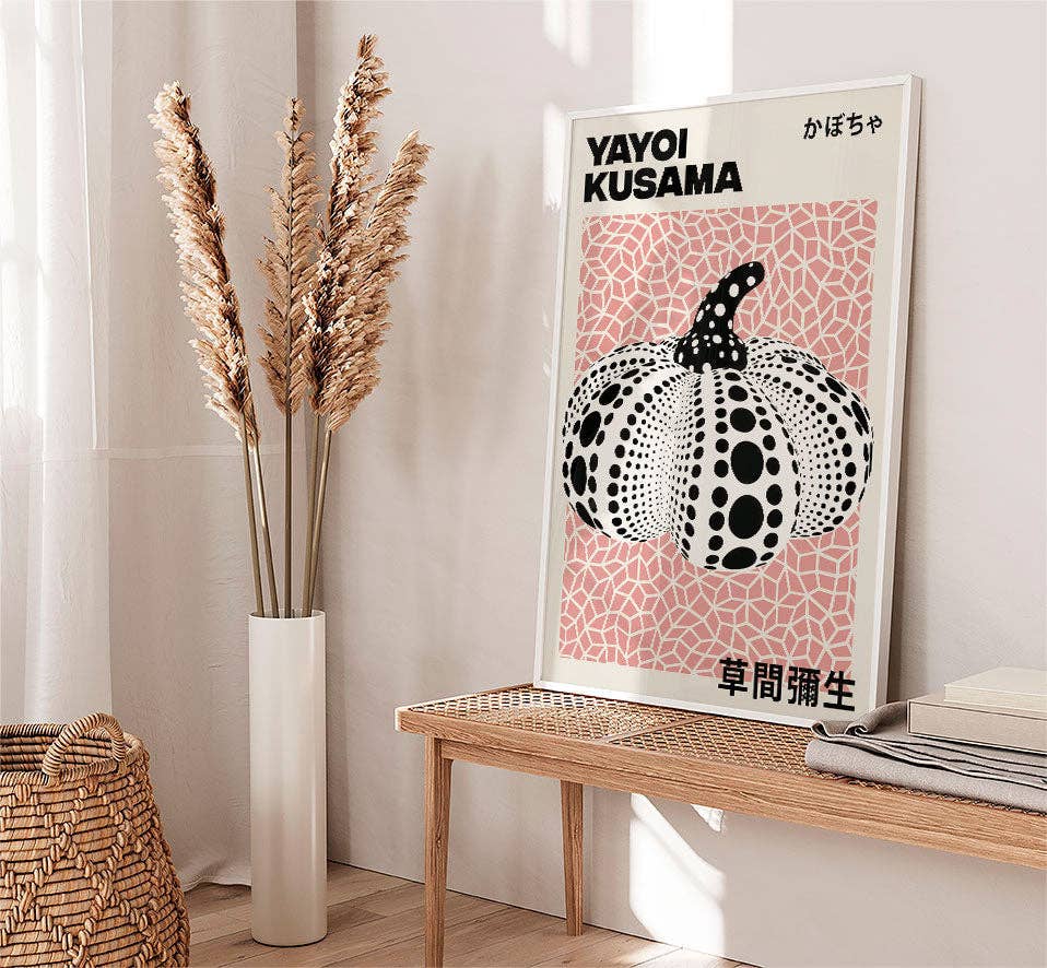 YAYOI KUSAMA | Pink Infinity Pumpkin A3 Print