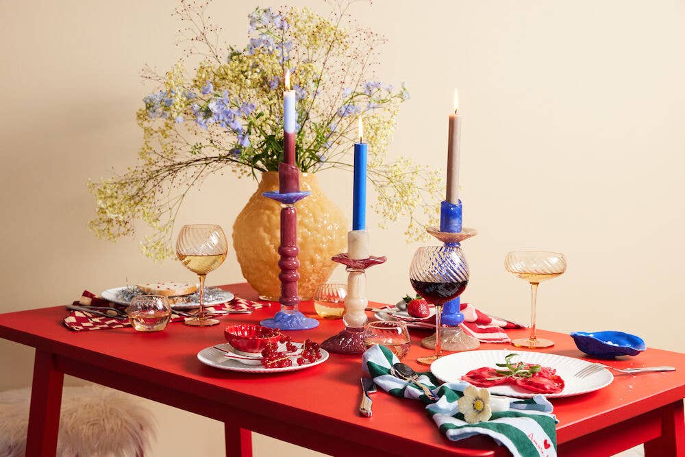 Byon Design Lara Beige Candlestick | Small