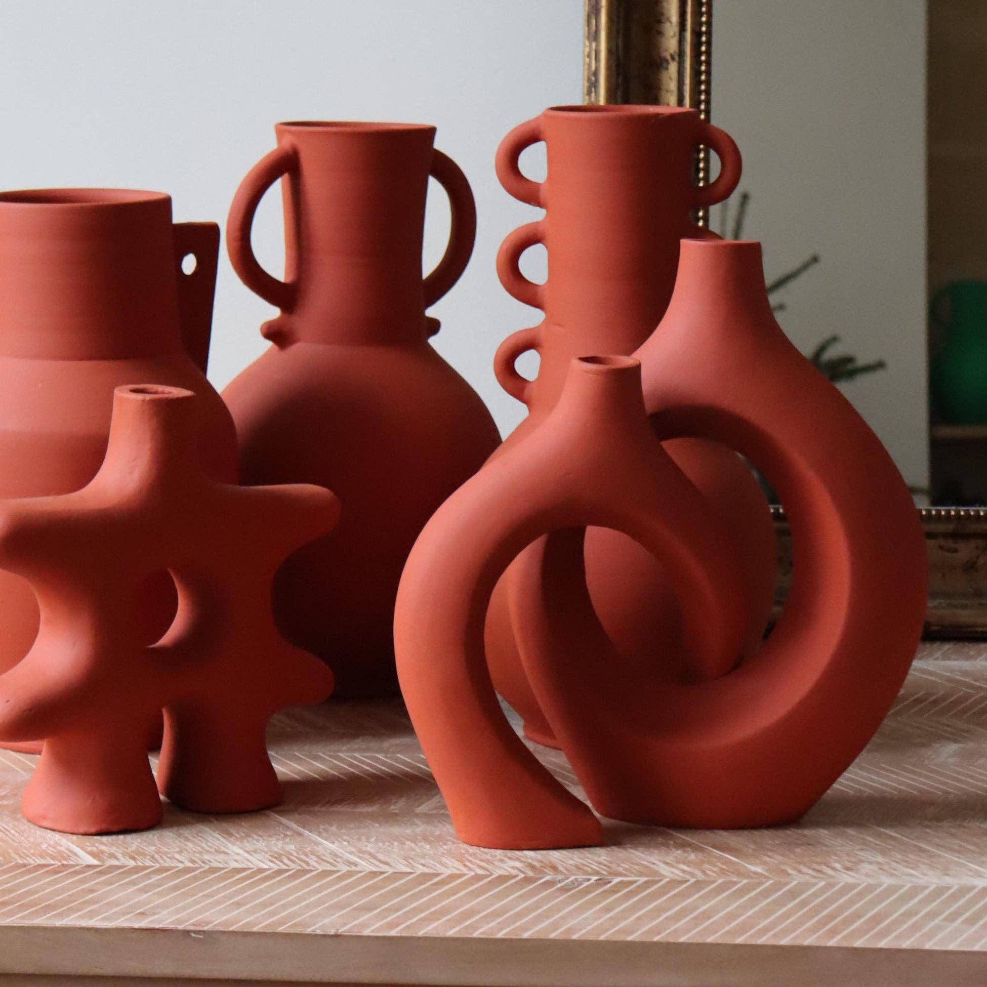 Triana Vase | Matte Terracotta