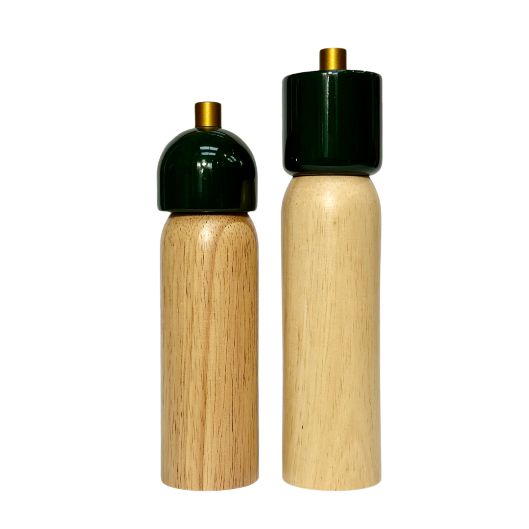 Salt & Pepper Grinder | Green & Gold Small