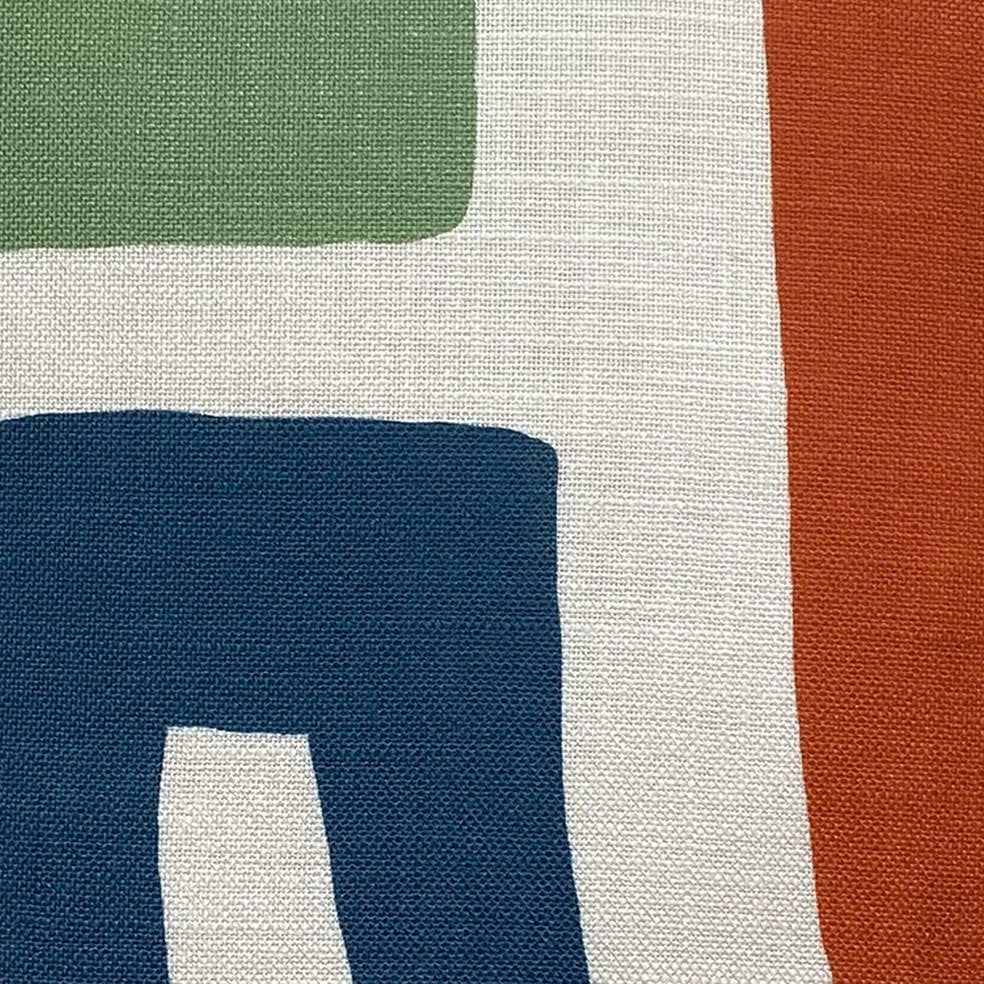 Cora White Linen Piped Cushion