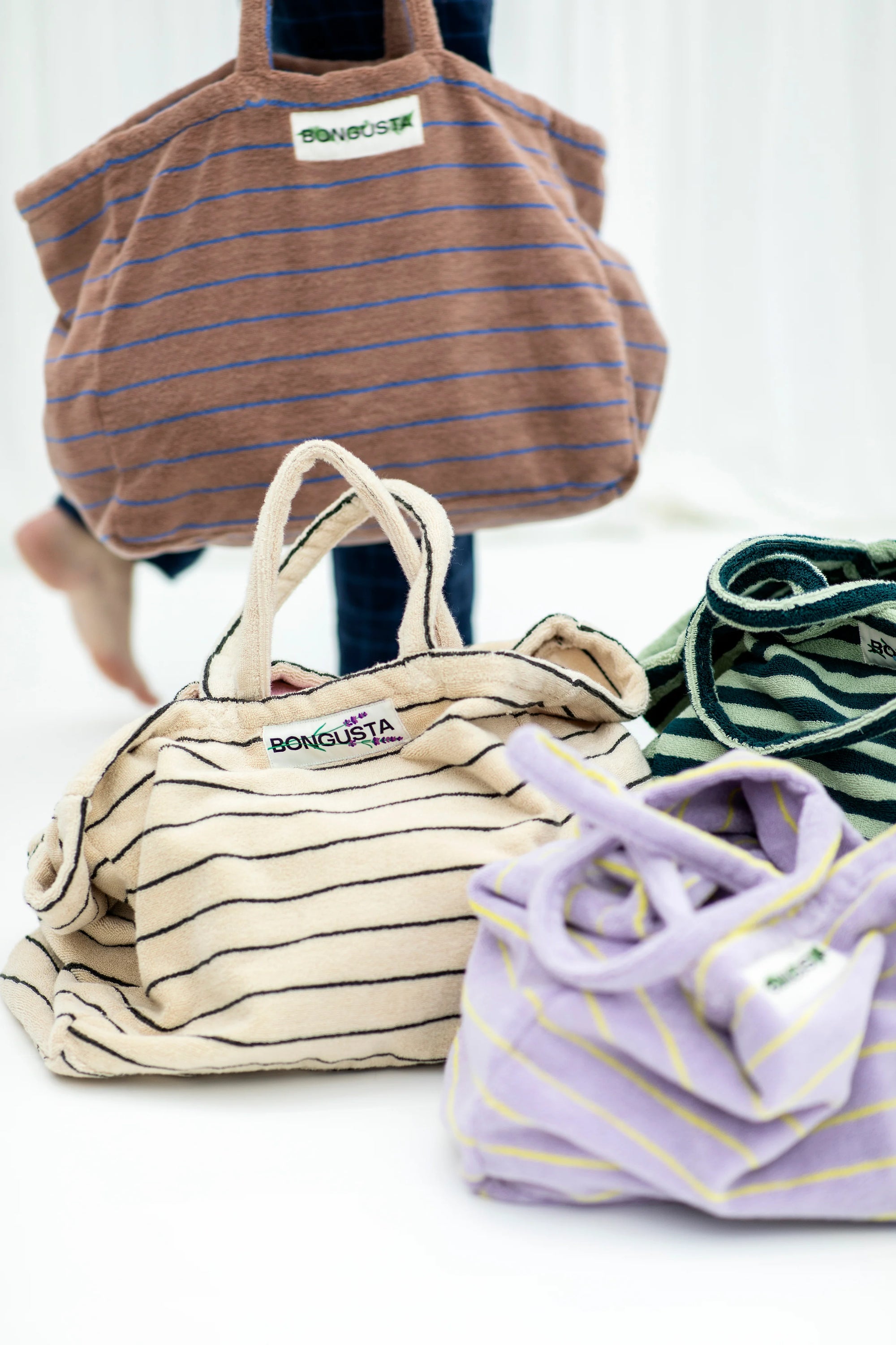 Naram Weekend Bag | Camel & Ultramarine