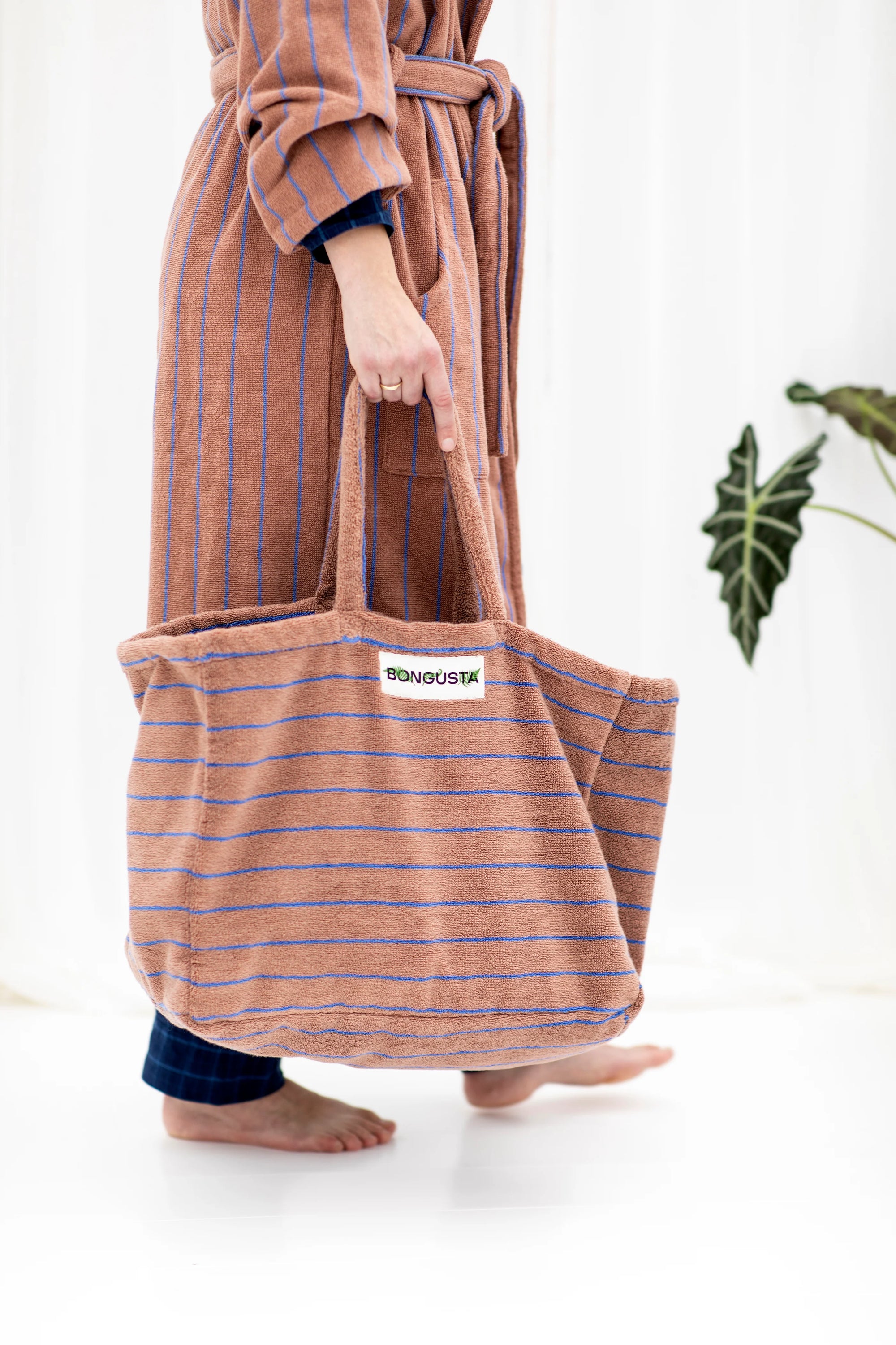 Naram Weekend Bag | Camel & Ultramarine