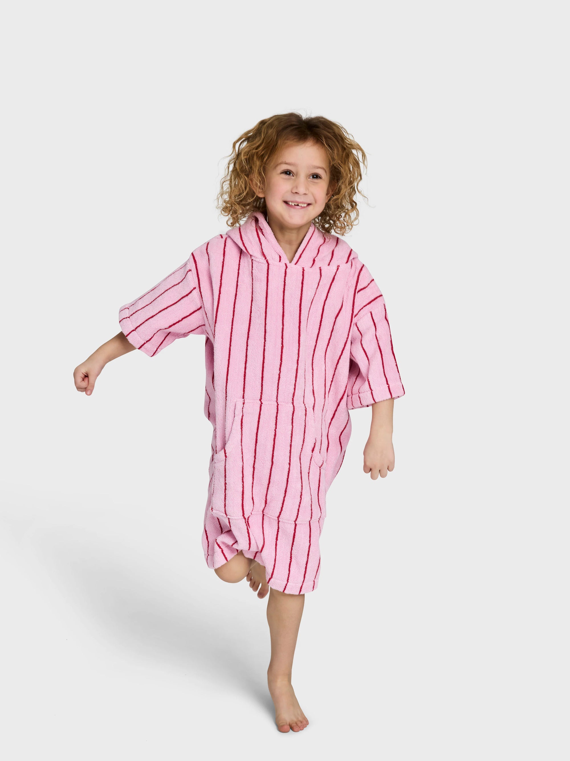 Naram Kids Poncho | Baby Pink & Ski Patrol