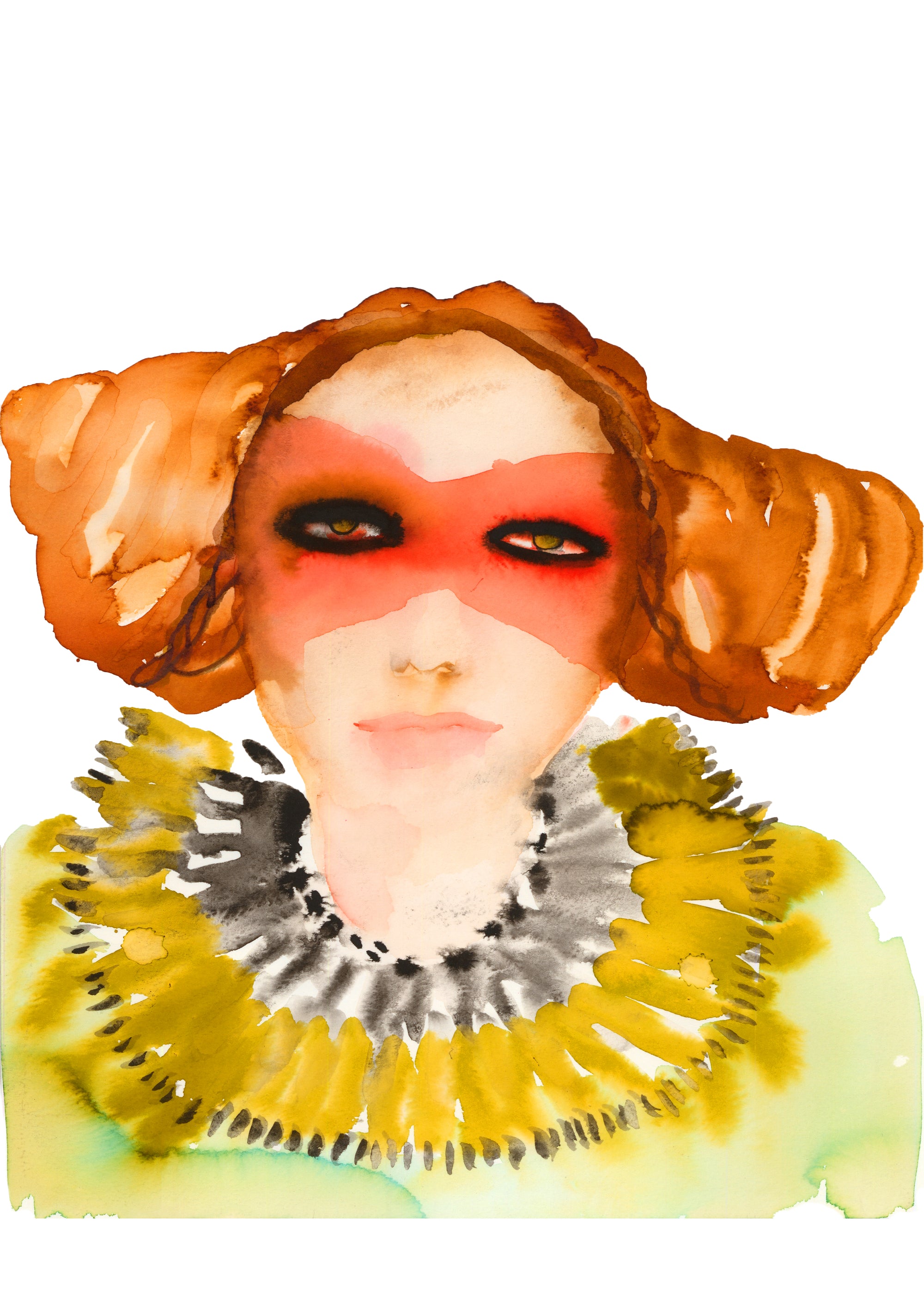 Inky Faces Print | Boudicea