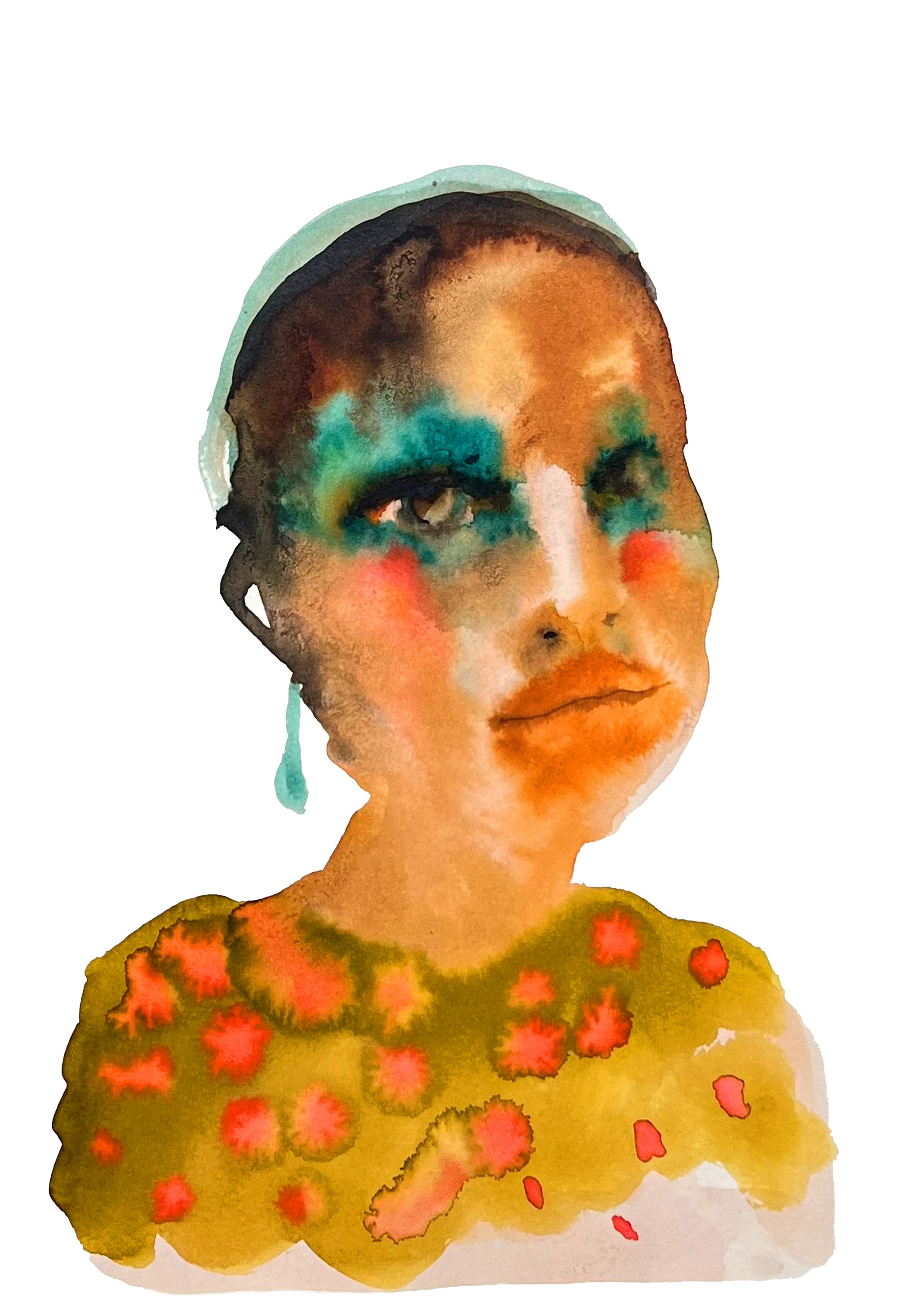 Inky Faces Print | Dana