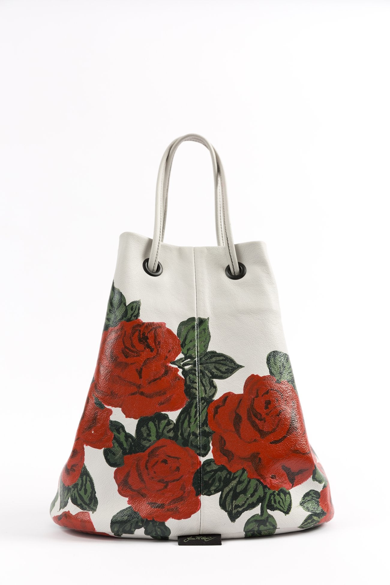 GINA McQUEN Hand-Painted Leather Bag | Ruby