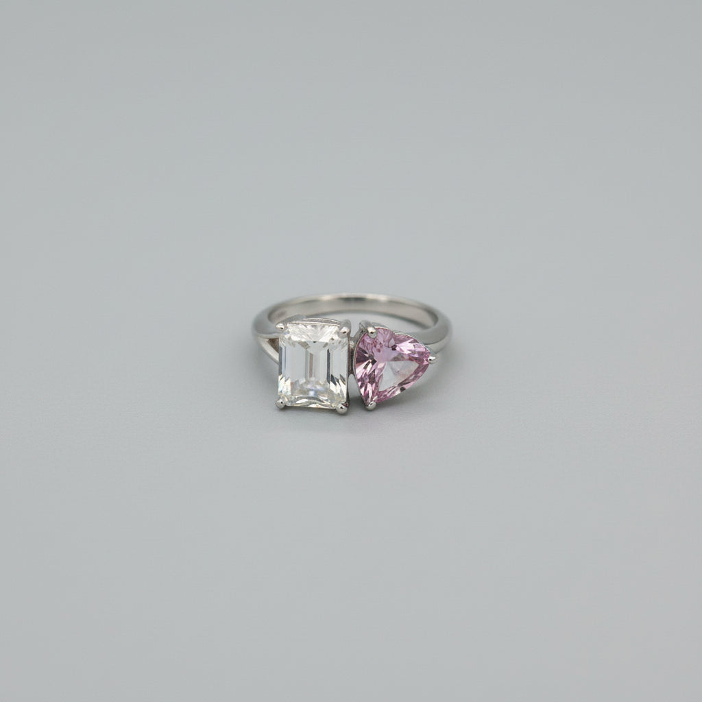 Sterling Silver Ring with Cubic Zirconias
