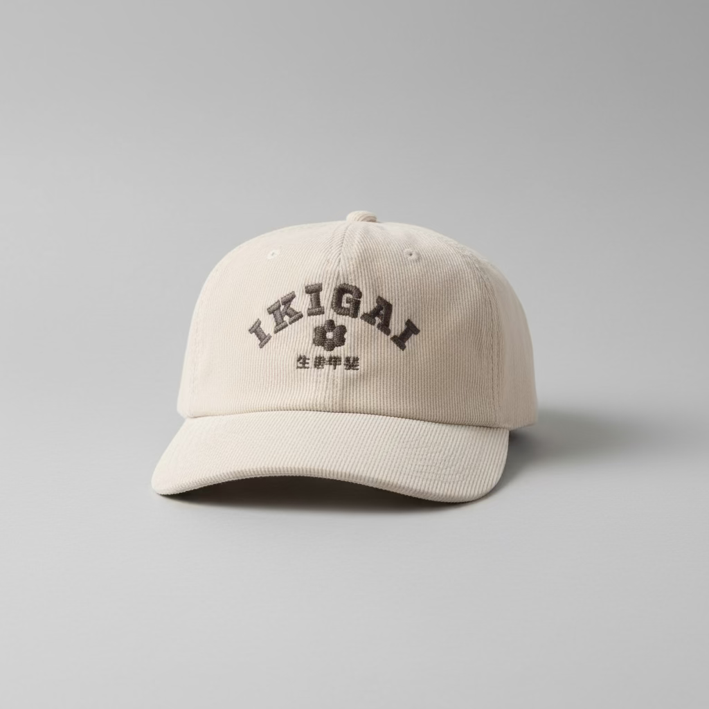 Ikigai Cord Cap | Stone