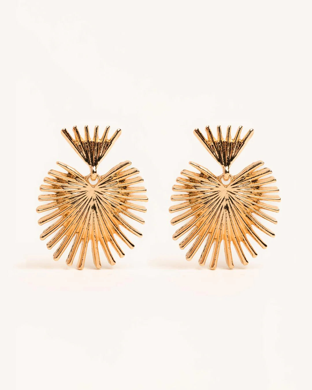 Gold Sundial Earrings