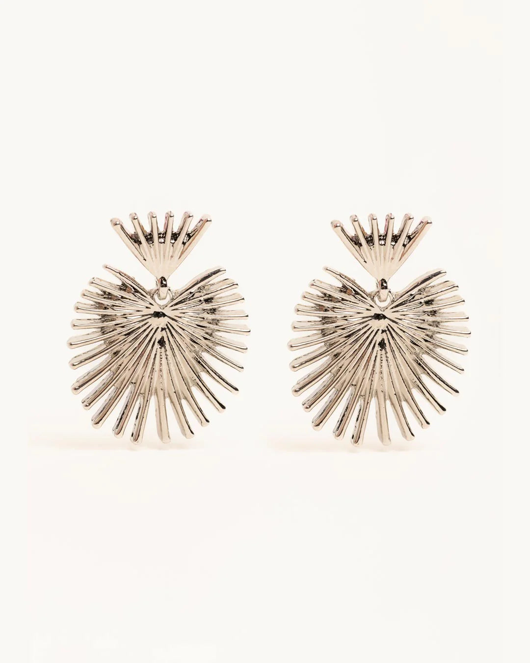 Silver Sundial Earrings