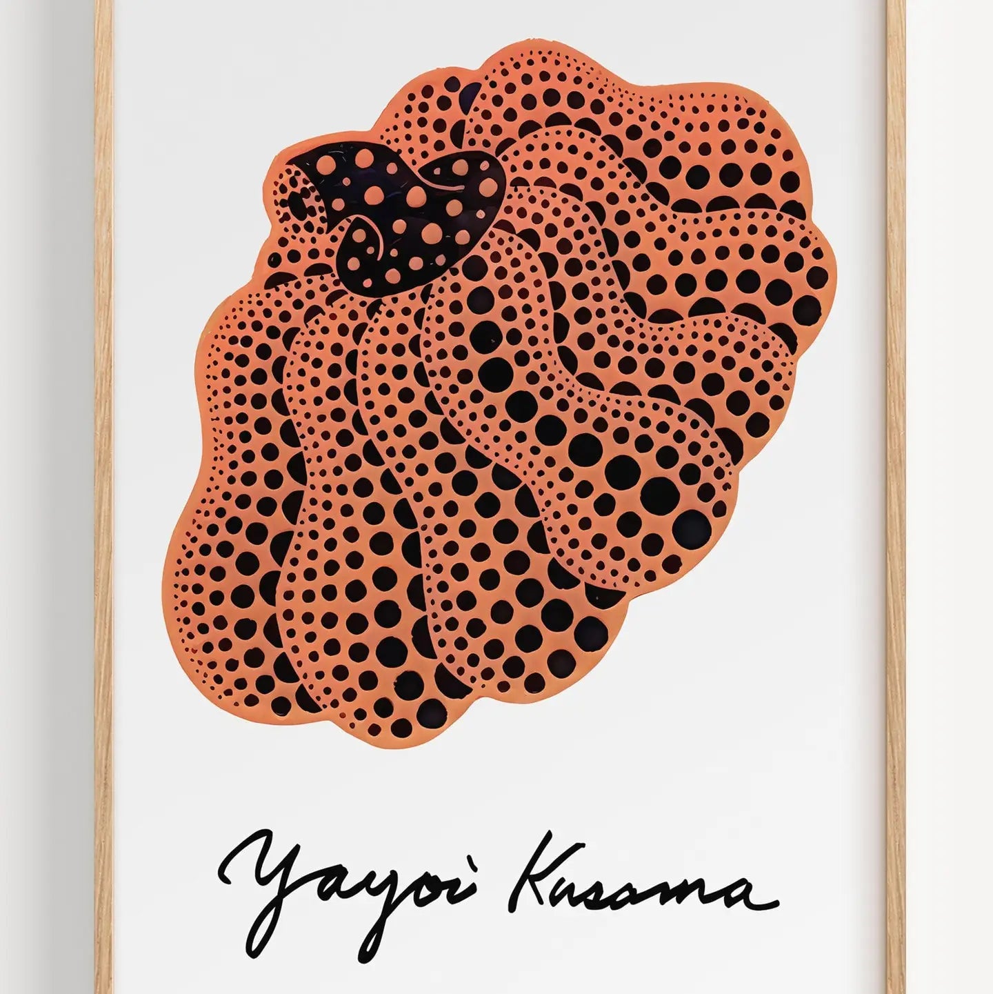 Yayoi Kusama | Contemporary Polka Dot Orange Pumpkin Art Print